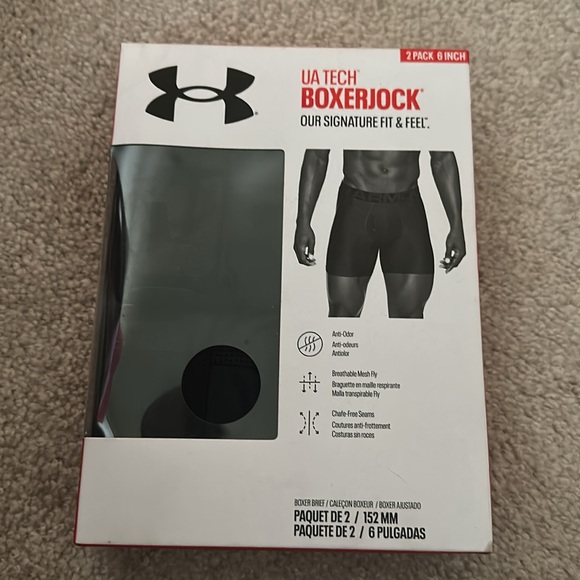 🔴 Under Armor Men's Tech Boxer 6in 2pk - Picture 4 of 5